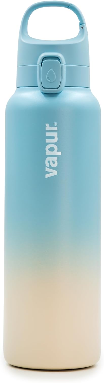vapur insulated water bottle, WFH setup