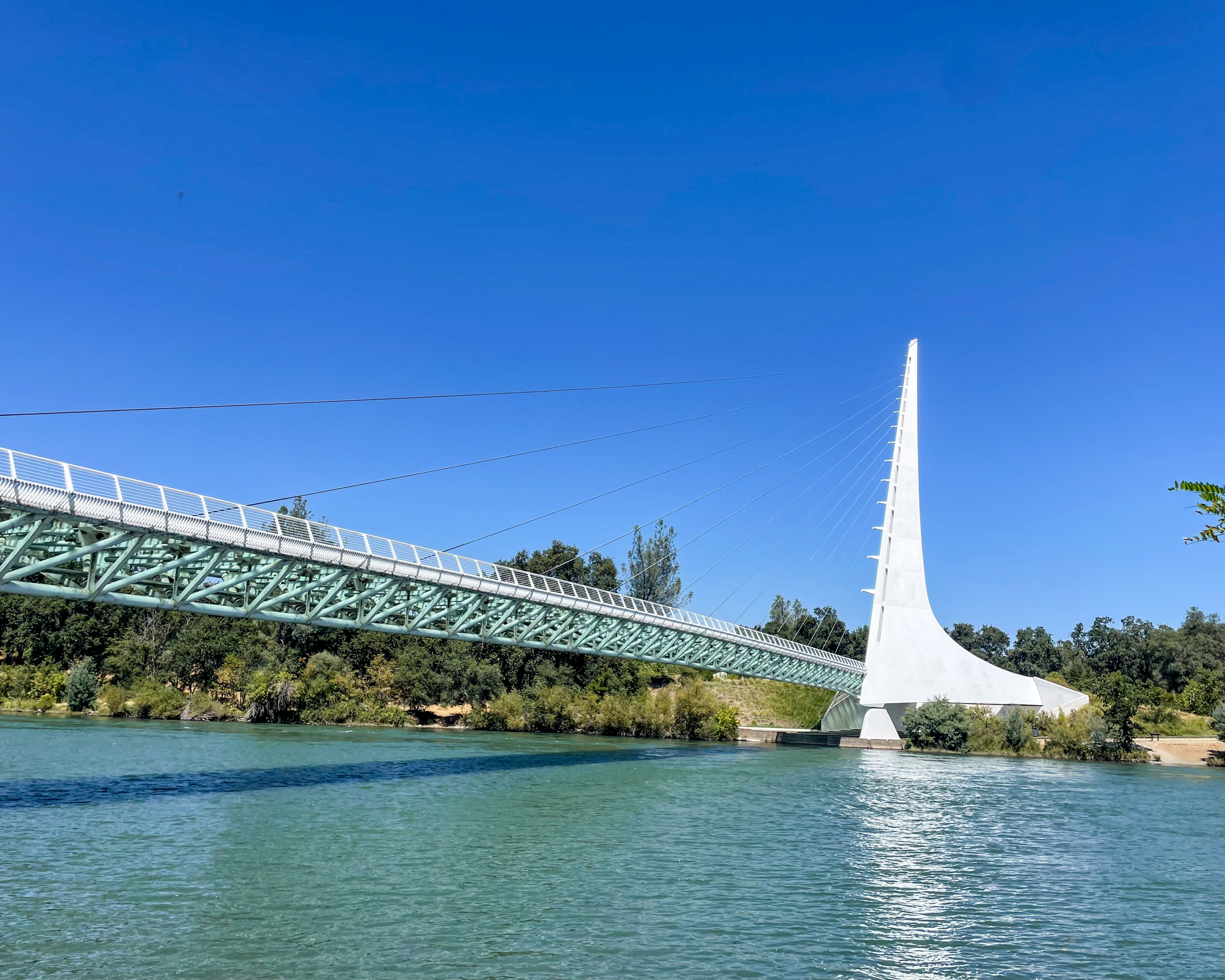 sundial bridge in Redding, California