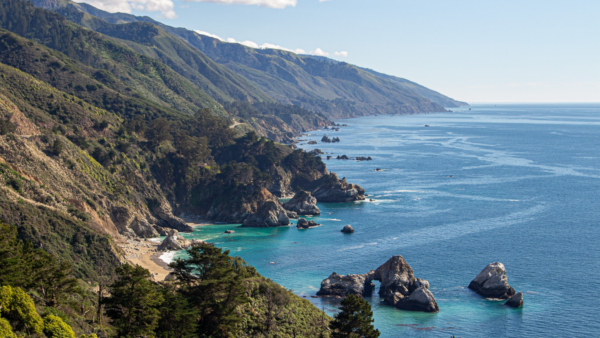 Big Sur views from highway 1, Big Sur Road Trip, Big Sur with a dog