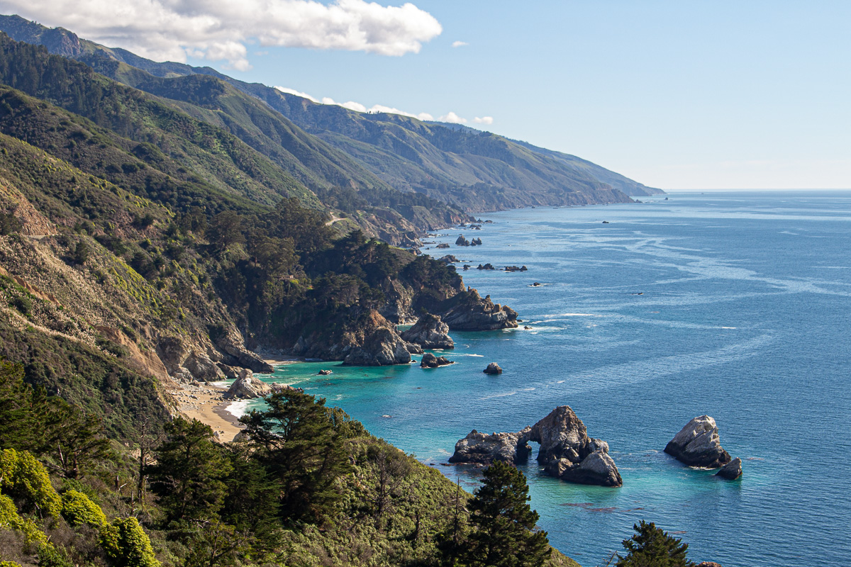 Big Sur views from highway 1, Big Sur Road Trip, Big Sur with a dog