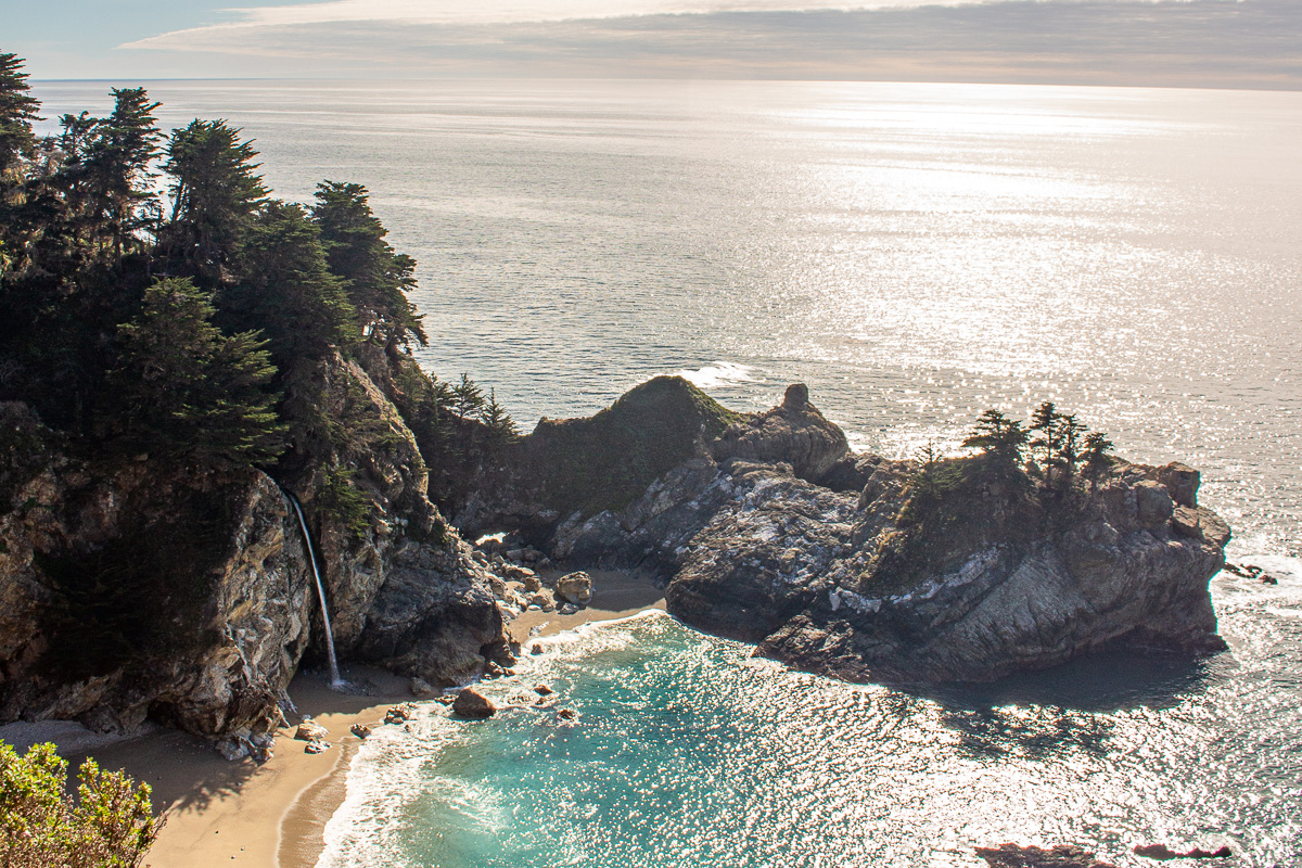 McWay Falls in Big Sur, Best views from Highway 1, Best views in Big Sur, Day trip to Big Sur with a dog