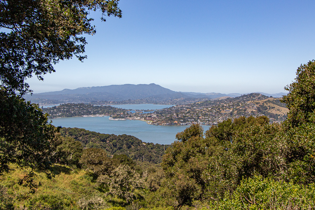 hiking angel island, views to Tiburon, day trip from San Francisco