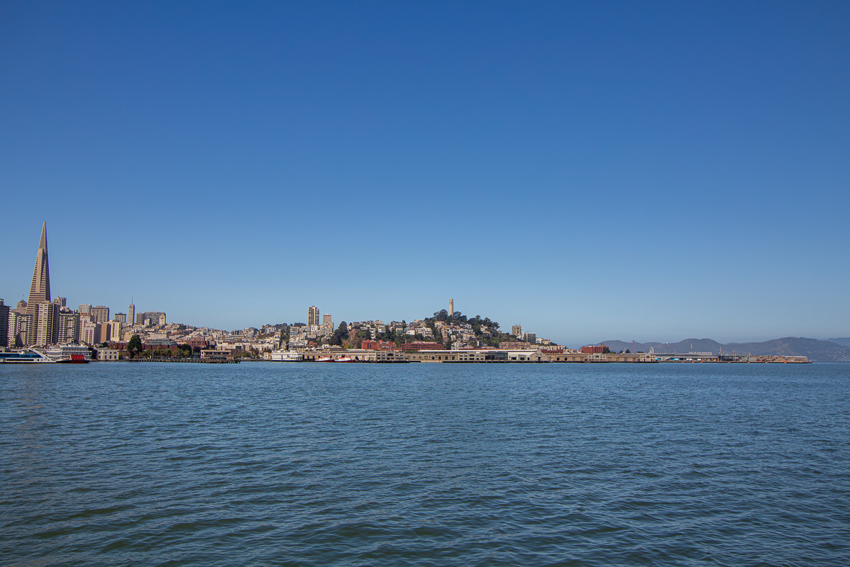 San Francisco ferry views of north beach and coit tower