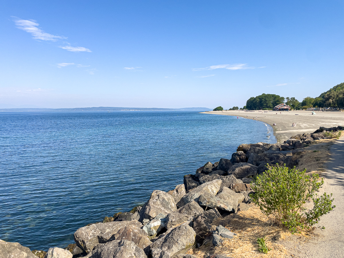 Golden Gardens in Ballard Seattle, sand beaches in Seattle, summer in Seattle