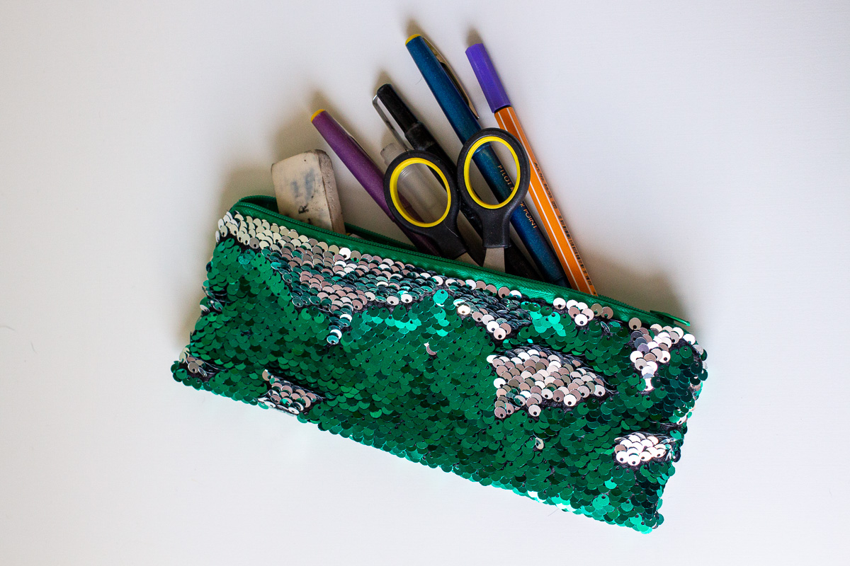 My typical travel journal kit, travel art supplies, pens for travel sketching and journaling